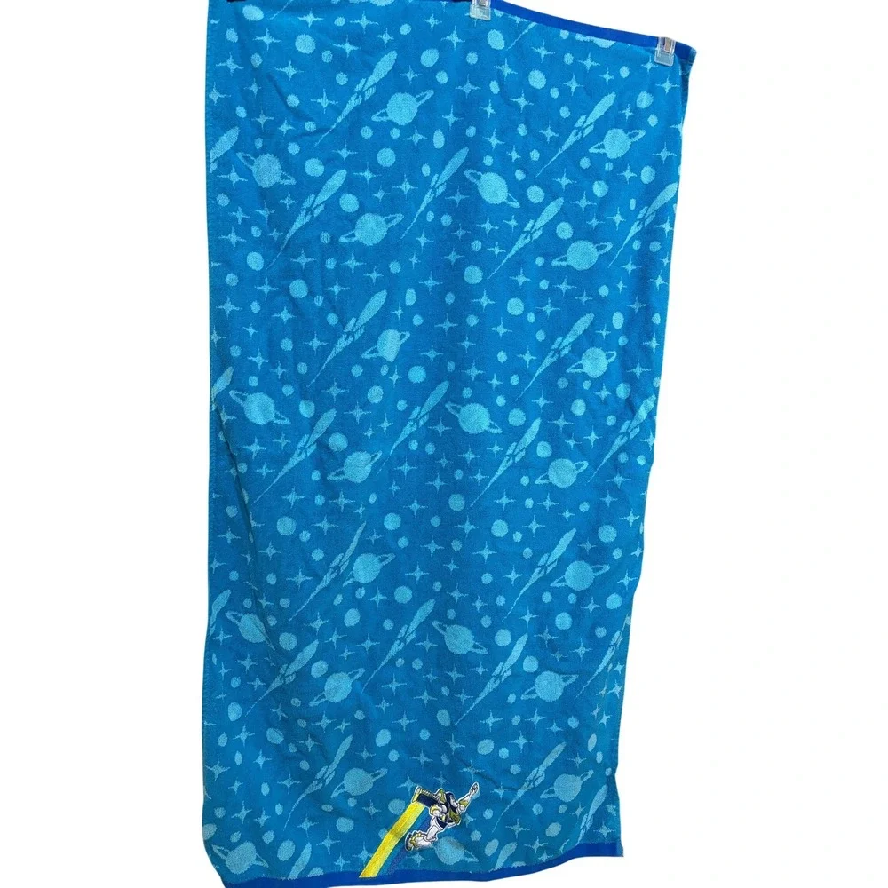 Disney Jumping Beans Buzz Lightyear Blue Space Cotton Beach Towel Toy Story Vaca